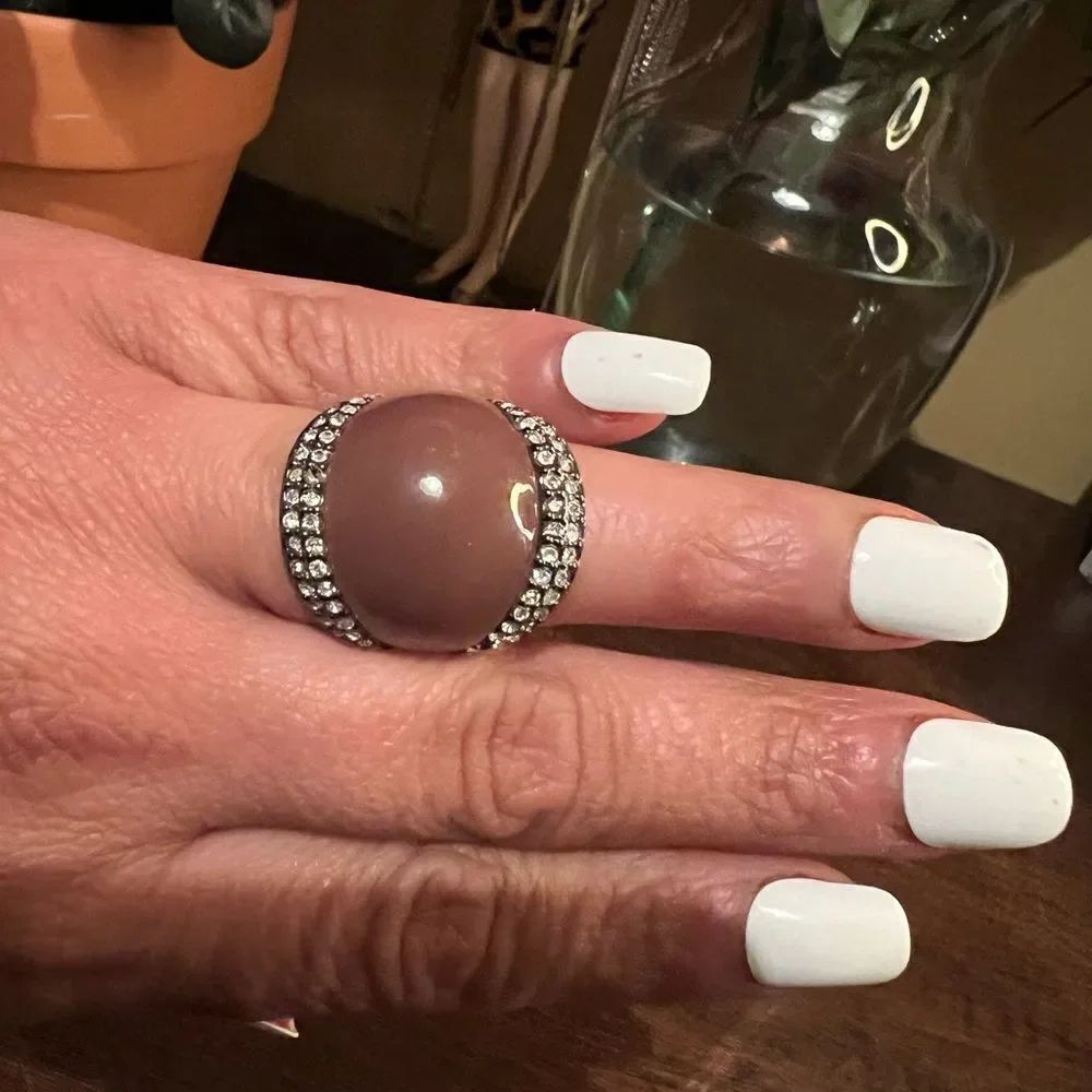 Lia Sophia Kiam Collection Mauve Ring Size 7